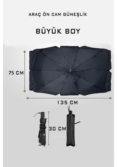 Katlanabilir Ön Cam Güneşlik Şemsiye