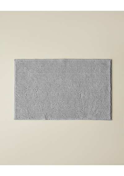 English Home Macaroni Kaydırmaz Taban Banyo Paspası 50x80 Cm Gri Gri