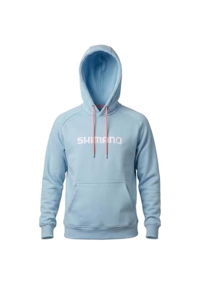 Shimano Wear Light Blue Kapüşonlu Sweatshirt Hoodie Açık Mavi