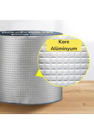 Çamur Bant Çatı İzolasyon Ses Su Yalıtım Tamir Sakız Bandı Gri 72 Mm X 2 Metre 1 Adet