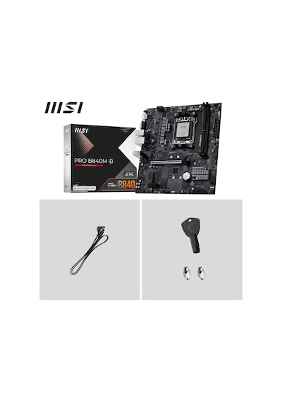 Pro B840m-b Am5 Ddr5 8000mhz Oc Hdmı,vga,2x M.2 Usb 5 Gbs 2.5g Lan Matx