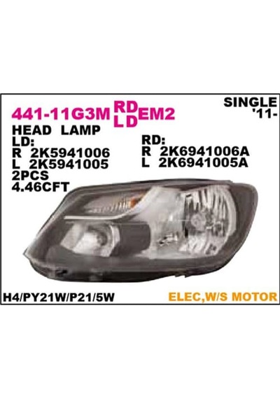 DEPO 44111G3LMLDEM2 Far Sol Caddy III 11- Komple