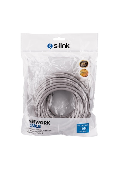 S-lınk Sl-cat610 Cat6 Patch 10mt Kablo Gri 1923 1 70881150