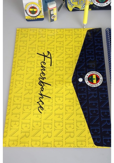 Fenerbahçe Dekomus İle Yeni Sezon Lisanslı Full Lise Kırtasiye Seti Büyük Boy Okul Çantası,kalem Çantası Çok Renkli