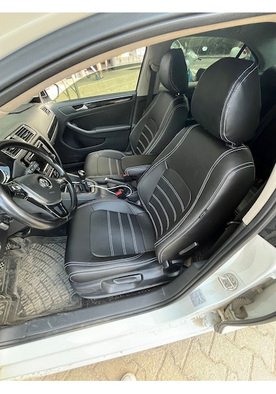 Volkswagen Jetta Uyumlu Araca Özel Deri Oto Koltuk Kılıfı 158237