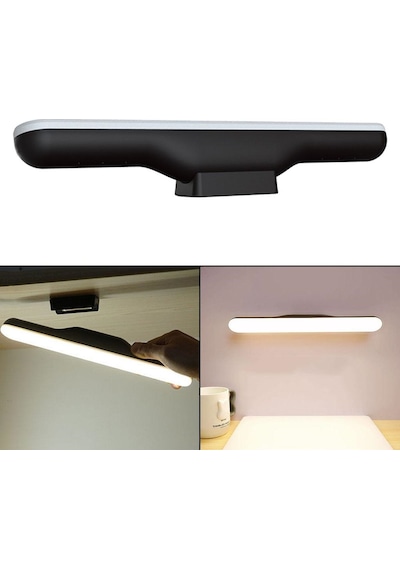 Martı Ledli Aplik Şarjlı Led Işık Mıknatıslı Siyah Hero Led Aplik