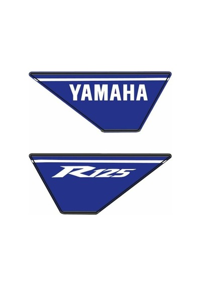 Yamaha R125 Uyumlu Kafa Granaj Sticker Çok Renkli