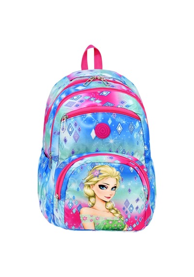 Miço Kids Karakter Baskılı Kız Çocuk Okul Sırt Çantası Mavi