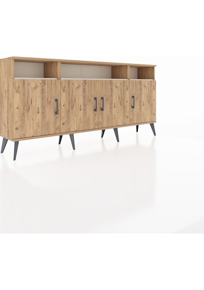 Arges Konsol 6 Raflı 4 Kapaklı 176x30x83 Çam-çam/aytaşı Çam/aytaşı Arges Konsol 6 Raflı 4 Kapaklı 176x30x83 Çam-çam/aytaşı Çam/aytaşı