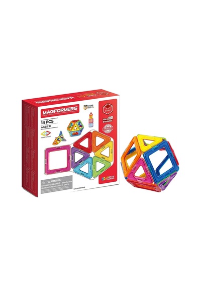 Magformers Mıknatıslı Basic Set, 14 Parça, 3 Yaş Ve Üzeri