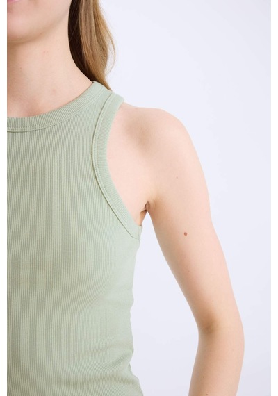 DeFacto Fitted Halter Yaka Fitilli Kaşkorse Atlet U0357AZ25SMGN1135 DeFacto Fitted Halter Yaka Fitilli Kaşkorse Atlet U0357AZ25SMGN1135