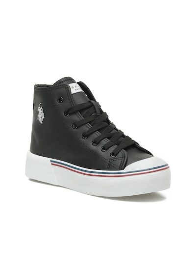 U.s. Polo Assn. Penelope Hıgh P Wt 5pr Siyah Kadın High Sneaker Siyah