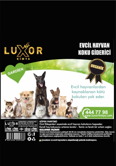 Luxor Kimya Evcil Hayvan Parfümü Kedi & Köpek Koku Gardien 200 Ml