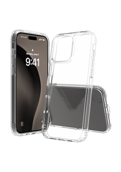 Apple Uyumlu iPhone Buff 16 Pro Max Air Hybrid Şeffaf Kılıf Crystal Clear
