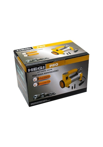 Hegi 850090100 Pro Mini Hava Kompresörü Lastik Şişirme 12v