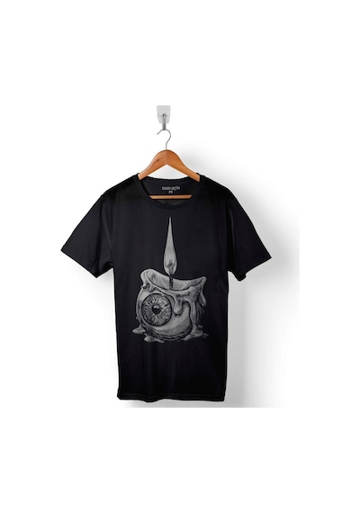 Eriyen Mum Gözyaşları Yeter Gördüklerim Baskılı Tişört Unisex T-shirt 001
