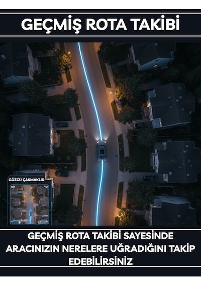 Gözcü Mobil Çakmaklık Araç Takip Cihazı Geofence Araç Takip Sistemi Anlık Konum Geçmişe Dönük Konum