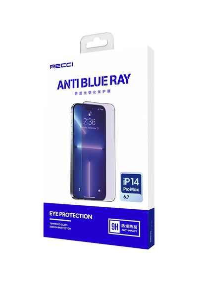 Apple Uyumlu   iPhone 16e Recci Anti-blue Light Cam Ekran Koruyucu