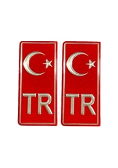 Arma Plaka Tr Kırmızı 2li Set 551134
