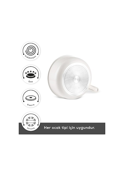 Karaca x Refika Swiss Crystal Almond Cream Easy Clıp 5 Parça Tencere Seti Ind