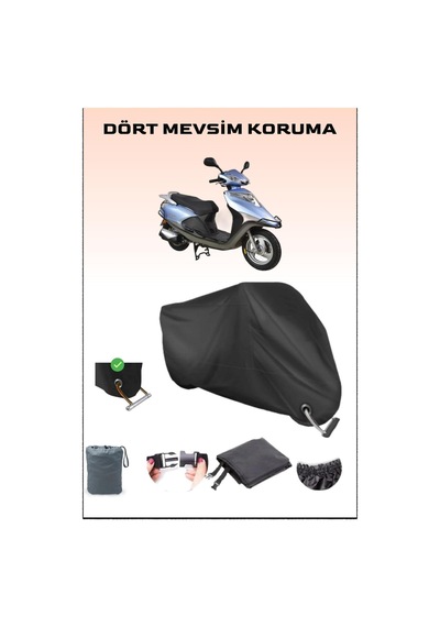 Siyah Arora Ar 100-7 Special Alfa Için Kilit Uyumlu Motosiklet Branda, Güvenli, Su Geçirmez