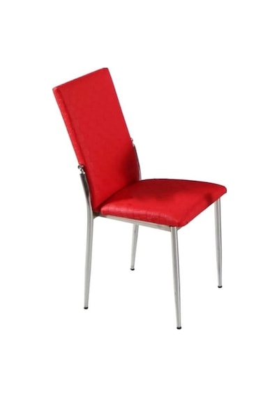 Bengimobilya Sandalye Gözde Model Metal Transmisyon Nikelaj Kırmızı Renk Kumaş (532795413)