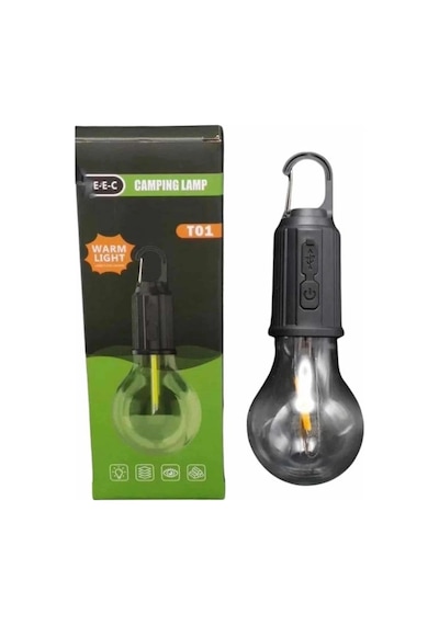 Kargo Şarjlı Dekoratif Kamp Lambası Askılı Ampul Led Işık Type-c Girişli Najmaddin Çok Renkli