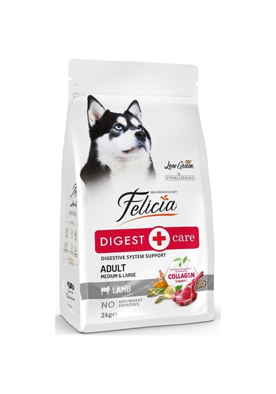 Az Tahıllı 3 Kg Yetişkin Kuzulu M/large Breed Hypoallergenic Köpek Maması
