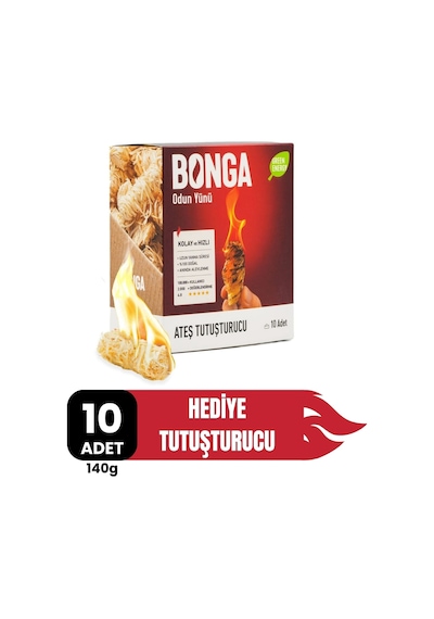 Briket Yumurta Kömür - 10 Kg + Hediye 10 Adet Kömür Tutuşturucu