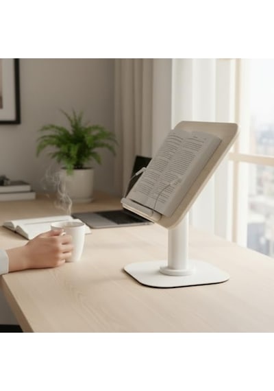 Tr Ayarlanabilir Tablet Ve Kitap Okuma Standı, Katlanabilir Masaüstü Tutucu, Ergonomik Tasarım, Sağlam Alüminyum A Diğer