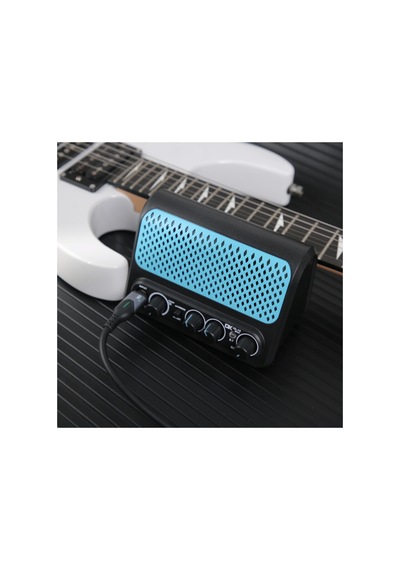 Şarjlı Mini Amfi 10w Distorsion + Reverb Bluetooth