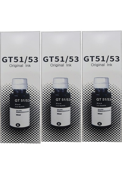 Melsan Hp Smart Tank 580 Uyumlu Siyah  Uyumlu Mürekkep 3x90 Ml Toplam 270 Ml