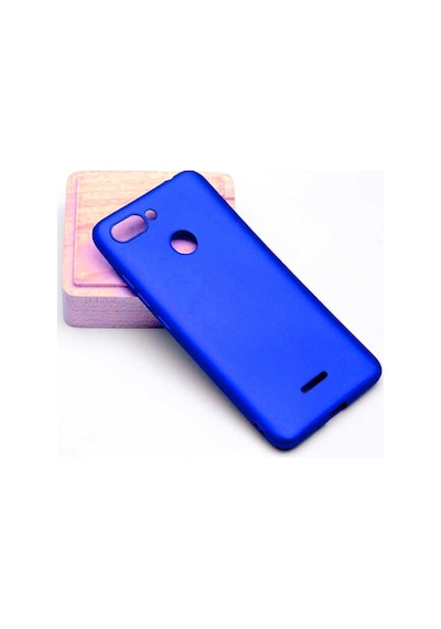 Kilifone - Xiaomi Uyumlu Redmi 6 - Kılıf Mat Renkli Esnek Premier Silikon Kapak - Saks Mavi