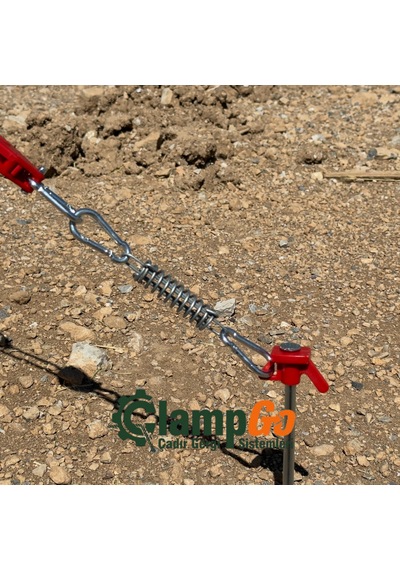 Clampgo Sert Zemin Çadır-tente-tarp Kazığı 8 Mm Kalınlığında 21 Cm Uzunluğunda 1 Adet Kırmızı