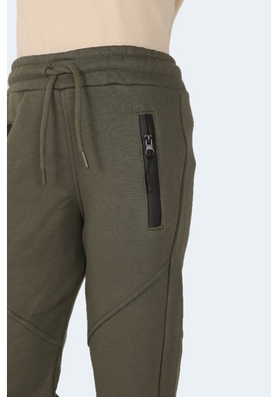 Slazenger Lamya 2 Li Set Unisex Çocuk Haki - Koyu Gri Eşofman Altı Haki - Koyu Gri