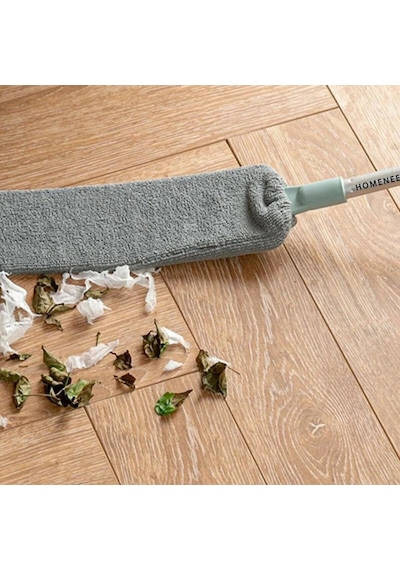 Mikrofiber Başlıklı Girintili Yüzey Dip Köşe Raf Temizleme Mopu V