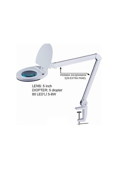 Hzb-129 Magnıfıer Ledli Masa Büyüteci 5X Zoom Led Aydınlatma