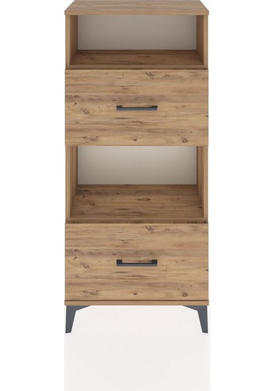 Hyperion Dolap 2 Raflı 2 Çekmeceli 60x44x134 Çam-çam Atlas Çam