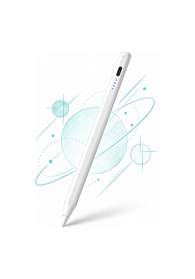 Mi Pad 5/pad 6/pad 7/pad 7 Pro Uyumlu Type-c Şarjlı Aktif Stylus Dokunmatik Ekran Kalemi Not & Çizim Beyaz