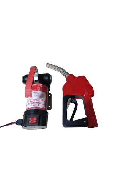 12 Volt Mazot Aktarma Pompası & Otomatik Akaryakıt Tabancası Seti