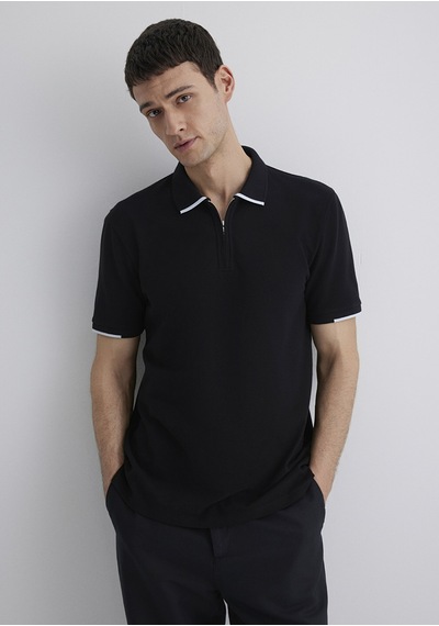 Mavi Regular Siyah Erkek Polo Yaka T-shirt M0612654-900 Siyah