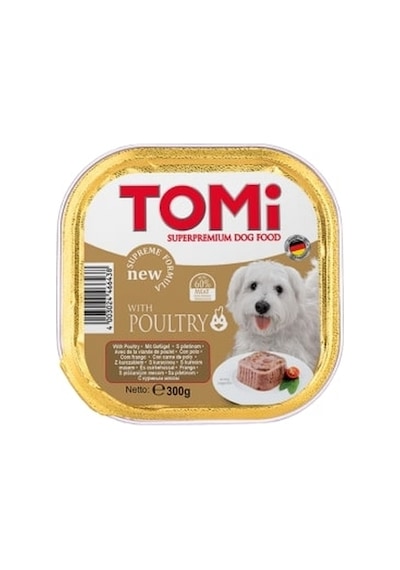 Tomi Kümes Hayvanlı Pate Yetişkin Köpek Konservesi 300 G