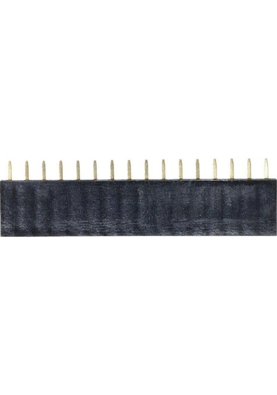 16 Pin Tek Sıra Dişi Header 180 Derece 1x16 Pin 2.54mm Soket Konnektör Breadboard Pcb Devre Bağlantı