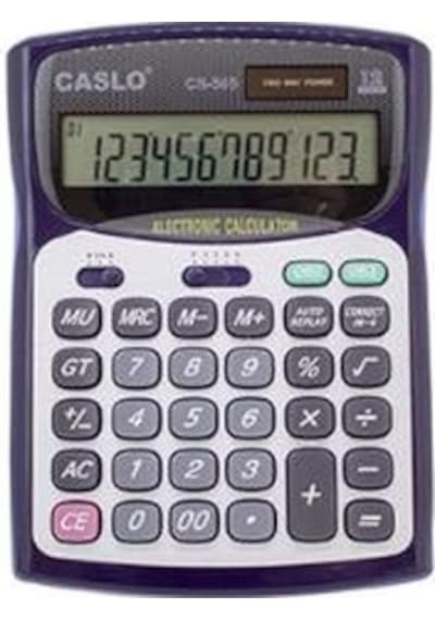 CSL CS-505 12 Hane Masa Tipi İşlem Kontrollü Su Geçirmez Hesap Makinesi