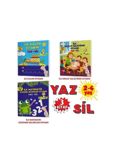 2-4 Yaş Mucit Karınca Yaz-Sil Kitaplar-1