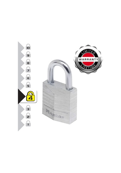 Master Lock 9130eurt Anahtarlı 2'li Alüminyum Asma Kilit Seti, Gr