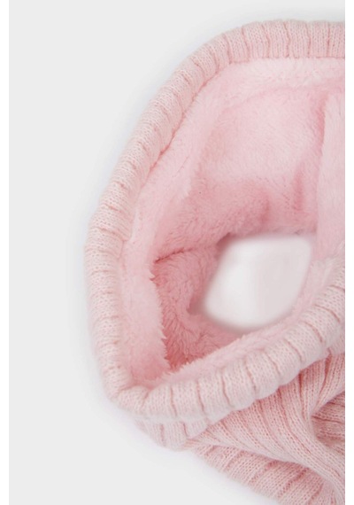 Defacto Kız Çocuk İçi Suni Yünlü Triko Boyunluk F4191a825wnpn22 Pembe