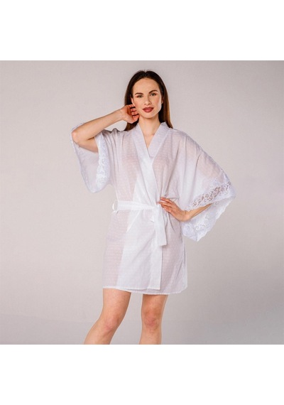 Miespiga Pearl Dantelli Kadın Kimono Sabahlık