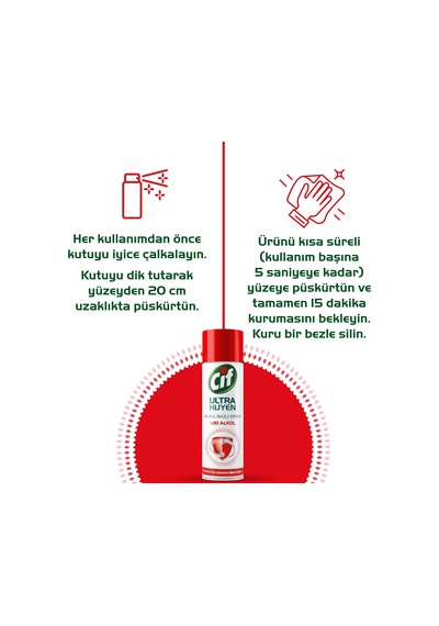 Cif Ultra Hijyen Alkol Bazlı Sprey 400 ML