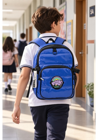 Okul Sırt Çantası Cool Blue 44 X 30 X 20 Cm Lüks Öğrenci Ve Okul Çantası Çok Renkli
